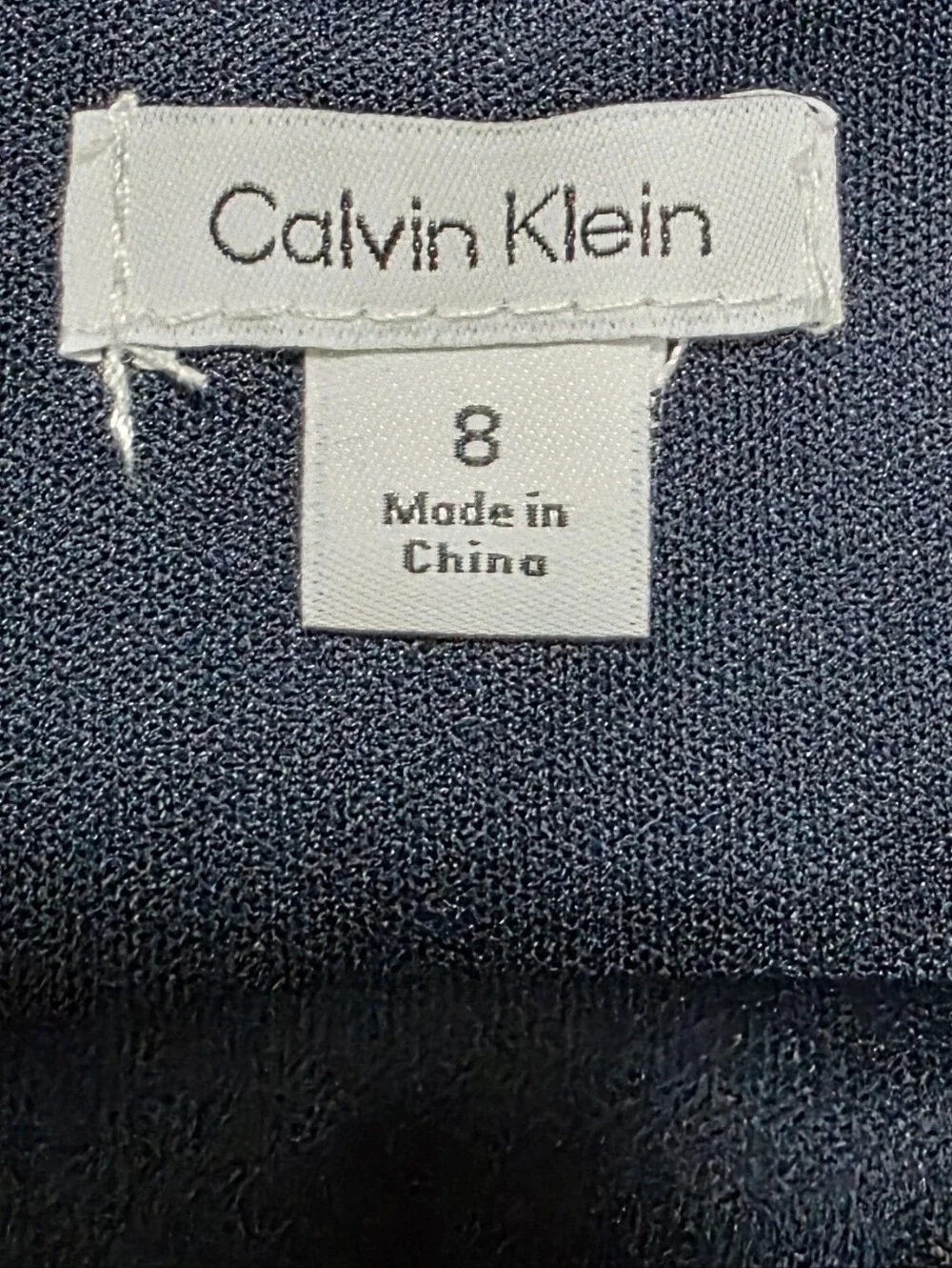 Calvin Klein Girls Sleeveless Navy Bow Party Dress( Sz:8)